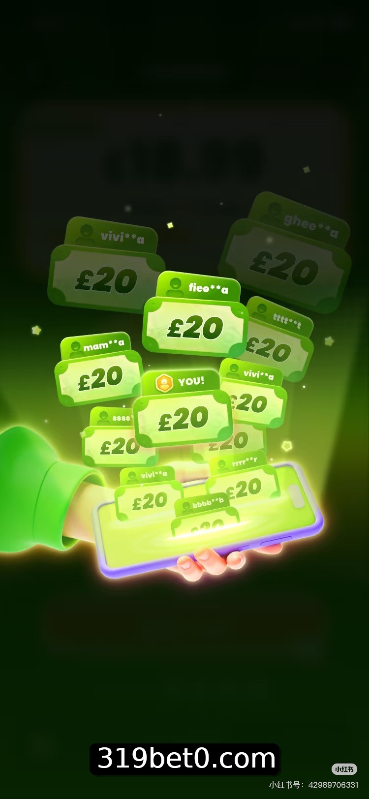 Interface do App 319bet